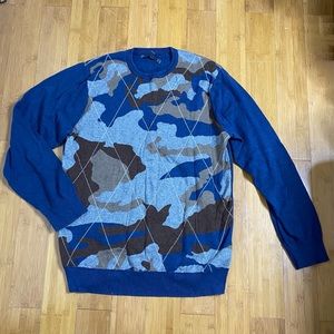 Old Navy camouflage body sweater blue XL Tall